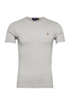 Pima Polo-Ssl-Tsh Designers T-shirts Short-sleeved Grey Polo Ralph Lau...