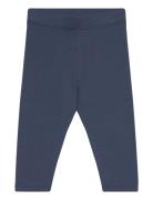 Leggings Brushed Inside Basic Bottoms Leggings Navy Lindex