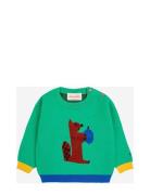 Baby Hungry Squirrel Jumper Tops Knitwear Pullovers Green Bobo Choses