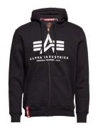 Basic Zip Hoody Designers Sweat-shirts & Hoodies Hoodies Black Alpha I...