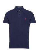 Basic Mesh-Ssl-Knt Designers Polos Short-sleeved Navy Polo Ralph Laure...