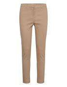 Sc-Lilly Bottoms Trousers Slim Fit Trousers Brown Soyaconcept