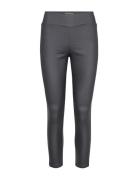 Sc-Pam Bottoms Trousers Leather Leggings-Bukser Grey Soyaconcept