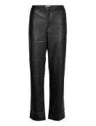 Camilla Trousers Bottoms Trousers Leather Leggings-Bukser Black Twist ...