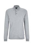 Pado 30 Tops Polos Long-sleeved Grey BOSS