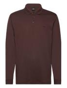 Pado 30 Tops Polos Long-sleeved Brown BOSS