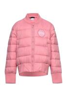 K. B Quilted Bomber Jacket Sport Jackets & Coats Puffer & Padded Pink ...