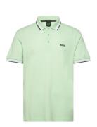 Paddy Sport Polos Short-sleeved Green BOSS