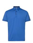 Barley Poloshirt Sport Polos Short-sleeved Blue Lexton Links