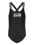 Cnvg 1Pd Core Logo Swimsuit Sport Swimsuits Black Converse