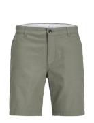 Jpstdave Jjlinen Blend Shorts Ln Bottoms Shorts Chinos Shorts Green Ja...