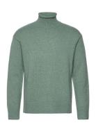 Logmar Roll Neck Knit Tops Knitwear Turtlenecks Green Bertoni