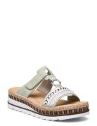 V79M6-52 Shoes Summer Shoes Platform Sandals Green Rieker