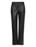 Veganibbdagga Pants Bottoms Trousers Leather Leggings-Bukser Black Bru...