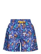 Boys Printed 13" Watershort Sport Swimshorts Blue Speedo