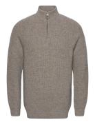 Barbour Horsef Hlf Zip Tops Knitwear Half Zip Jumpers Grey Barbour