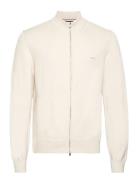 Palano-L Tops Knitwear Full Zip Jumpers Beige BOSS