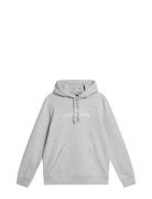 W Alpha Hood Tops Sweat-shirts & Hoodies Hoodies Grey J. Lindeberg