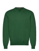 Pacello-L Tops Knitwear V-necks Green BOSS