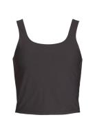 Alice Fitted Top Tops Crop Tops Sleeveless Crop Tops Black Rethinkit