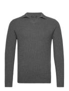 Laird Tops Knitwear V-necks Grey Reiss