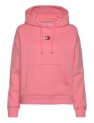 Tjw Bxy Badge Hoodie Tops Sweat-shirts & Hoodies Hoodies Pink Tommy Je...