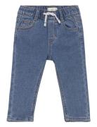 Drawstring Waist Jeans Bottoms Jeans Skinny Jeans Blue Mango