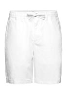 Aklt Jan Cotton Ela Shorts Bottoms Shorts Casual White Anerkjendt