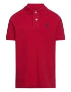 Dhm Pique Polo Tops T-shirts Polo Shirts Short-sleeved Polo Shirts Red...