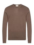 Bs Georg Regular Fit Knitwear Tops Knitwear V-necks Brown Bruun & Sten...