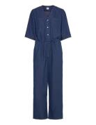 Soft Denim Vianna Jumpsuit Bottoms Jumpsuits Blue Mads Nørgaard