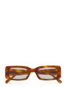 Sunset Green Accessories Sunglasses D-frame- Wayfarer Sunglasses Brown...