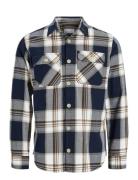 Jjedarren Overshirt Ls Noos Tops Overshirts Navy Jack & J S