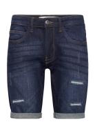 Inkaden Holes Bottoms Shorts Denim Blue INDICODE