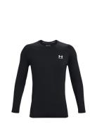 Ua Hg Armour Fitted Ls Tops T-shirts Long-sleeved Black Under Armour