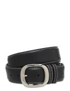 Glossy Rochel Leather Belt Belte Black Becksöndergaard