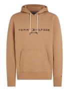 Tommy Logo Hoody Tops Sweat-shirts & Hoodies Hoodies Beige Tommy Hilfi...