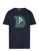 Glow In The Dark T-Shirt Tops T-shirts Short-sleeved Navy Tom Tailor