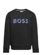 Sweatshirt Tops T-shirts Long-sleeved T-shirts Black BOSS