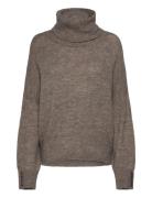 Ihkamara Rn2 Tops Knitwear Turtleneck Brown ICHI