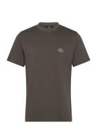 Cotton Jersey Frode Emb Logo Tee Tops T-shirts Short-sleeved Brown Mad...