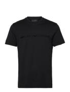 T-Shirt Tops T-shirts Short-sleeved Black Emporio Armani