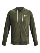 Ua Rival Terry Lc Fz Tops Sweat-shirts & Hoodies Hoodies Green Under A...