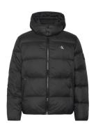 Essentials Down Jacket Fôret Jakke Black Calvin Klein Jeans