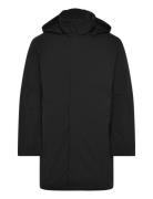 Technical Twill Parka Ullfrakk Frakk Black Calvin Klein