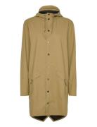 Long Jacket Outerwear Rainwear Rain Coats Brown Rains