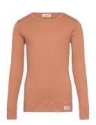 Plain Tee Ls Tops T-shirts Long-sleeved T-shirts Orange MarMar Copenha...