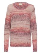 Crlila Knit Pullover Tops Knitwear Jumpers Pink Cream