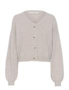 Manzigz Wool Cardigan Tops Knitwear Cardigans Beige Gestuz