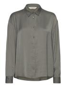 Mschsandeline Maluca Shirt Tops Shirts Long-sleeved Grey MSCH Copenhag...